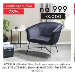 Skeidar Bluebell Stol tilbud