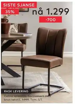 Skeidar Celina spisestol tilbud
