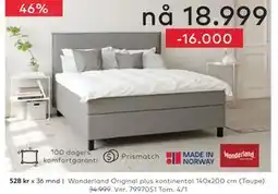 Skeidar Wonderland Original plus kontinental tilbud