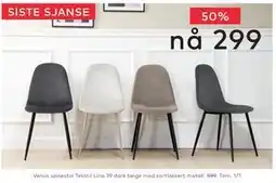 Skeidar Venus spisestol tilbud