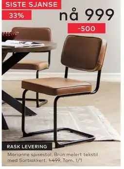 Skeidar Marianne spisestol tilbud