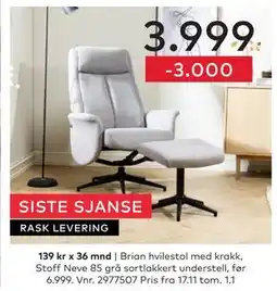 Skeidar Brian hvilestol tilbud