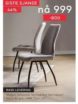 Skeidar Mogan spisestol tilbud