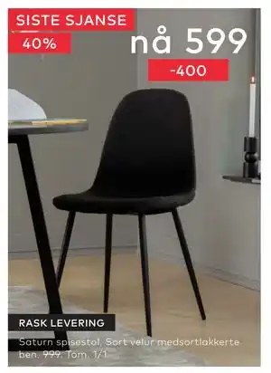 Skeidar Saturn spisestol tilbud
