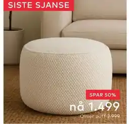 Skeidar Oliver puff tilbud