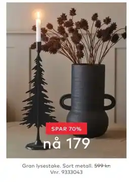 Skeidar Gran lysestake tilbud