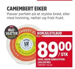 Meny CAMEMBERT EIKER tilbud