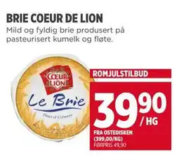 Meny BRIE COEUR DE LION tilbud