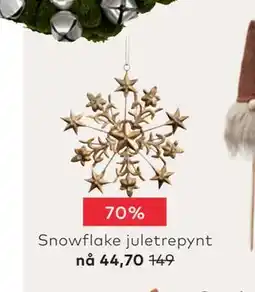 Skeidar Snowflake juletrepynt tilbud