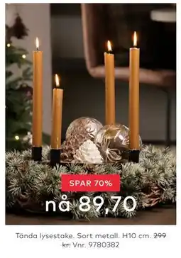 Skeidar Tända lysestake tilbud