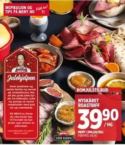 Meny NYSKÅRET ROASTBIFF tilbud