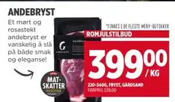 Meny ANDEBRYST tilbud
