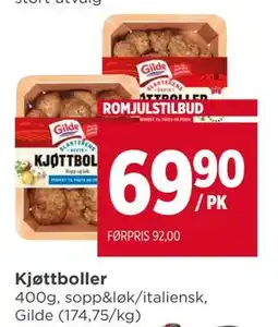 Meny Kjøttboller tilbud