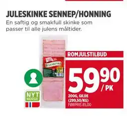 Meny JULESKINKE SENNEP/HONNING tilbud