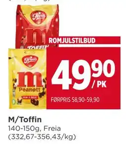Meny M/Toffin tilbud