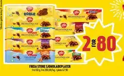 Coop Prix FREIA STORE SJOKOLADEPLATER tilbud