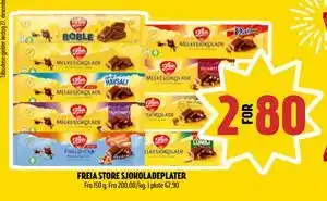 FREIA STORE SJOKOLADEPLATER