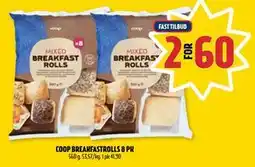 Coop Prix COOP BREAKFASTROLLS 8 PK tilbud