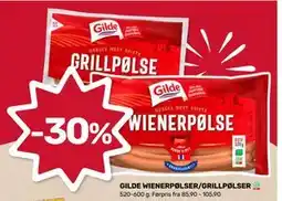 Matkroken GILDE WIENERPØLSER/GRILLPØLSER tilbud