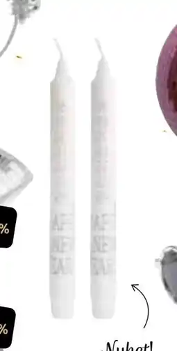 Nille Nyttår stakelys, 2pk tilbud
