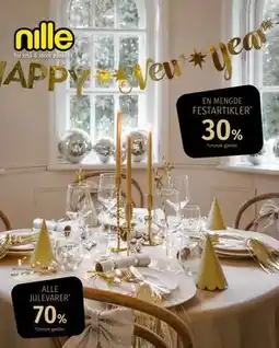 Nille EN MENGDE FESTARTIKLER 30% tilbud