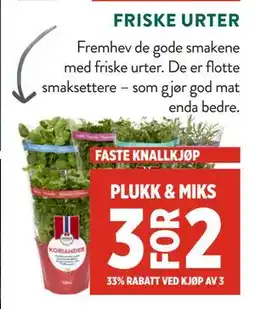 Jacobs FRISKE URTER tilbud