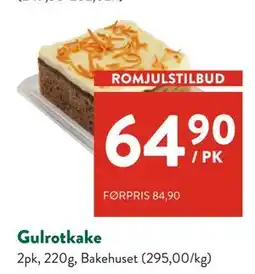 Jacobs Gulrotkake tilbud