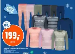Coop Obs OKIDOKI 100 % MERINOULL TRØYE OG LONGS TIL BARN tilbud