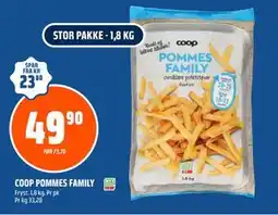 Coop Obs COOP POMMES FAMILY tilbud
