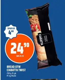 Coop Obs BREAD OTW CIABATTA TWIST tilbud