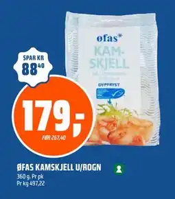 Coop Obs ØFAS KAMSKJELL U/ROGN tilbud