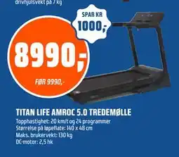 Coop Obs TITAN LIFE AMROC 5.0 TREDEMØLLE tilbud