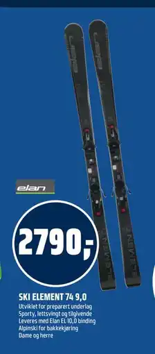Coop Obs SKI ELEMENT 74 9,0 tilbud