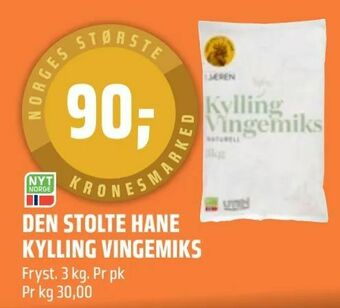 Coop Obs Den stolte hane kylling vingemiks tilbud