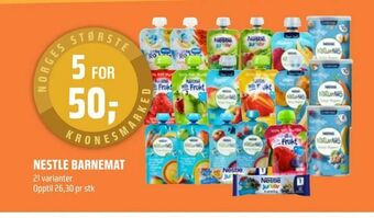 Coop Obs Nestle barnemat tilbud