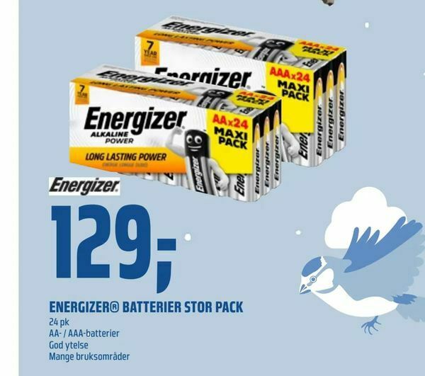Coop Obs Energizer® batterier stor pack tilbud