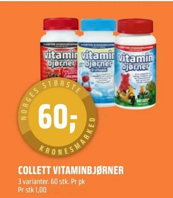 Coop Obs Collett vitaminbjørner tilbud