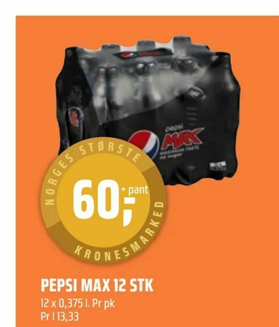 Coop Obs Pepsi max 12 stk tilbud