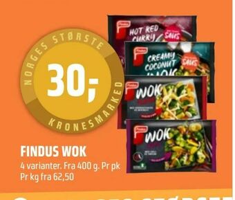 Coop Obs Findus wok tilbud