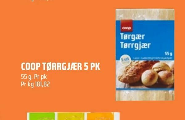 Coop Obs 55 g. Pr pk Pr kg 181,82 tilbud