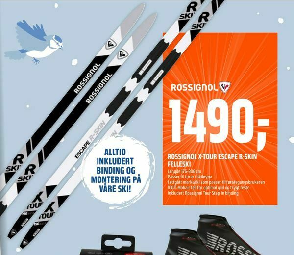 Coop Obs Rossignol x-tour escape r-skin felleski tilbud