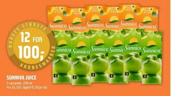 Coop Obs Sunniva juice tilbud