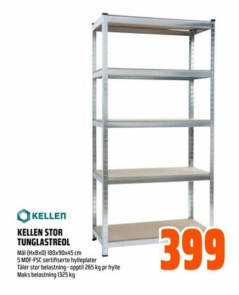 Obs Bygg Kellen stor tunglastreol tilbud
