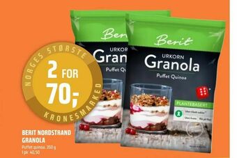 Coop Obs Berit nordstrand granola tilbud