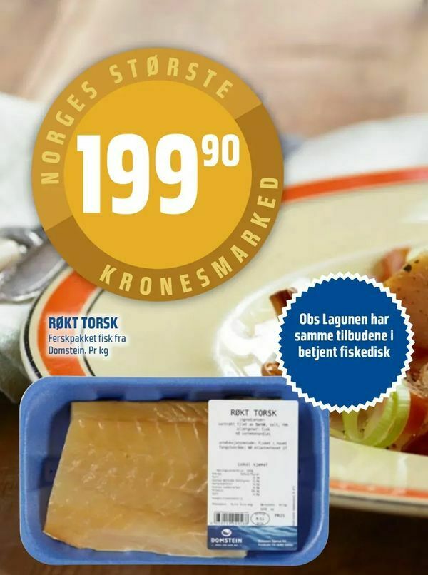 Coop Obs Røkt torsk tilbud
