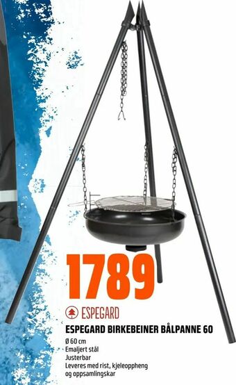 Obs Bygg Espegard birkebeiner bålpanne 60 tilbud