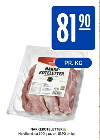 Rema 1000 Nakkekoteletter tilbud