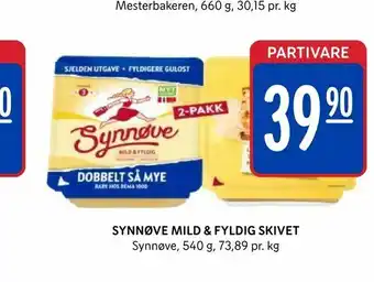 Rema 1000 Synnøve mild & fyldig skivet tilbud