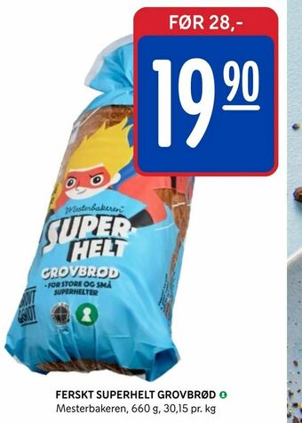 Rema 1000 Ferskt superhelt grovbrød tilbud