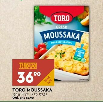 Coop Mega Toro moussaka tilbud